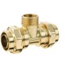Beulco PE koppeling T-stuk 2 x (32 - 3,5mm) x (1" bt en 3/4" bi)