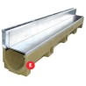 ACO LEDline RVS t.b.v. ACO Euroline goot LED element (4000 K)