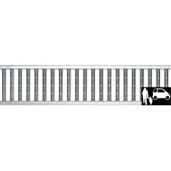 ACO sleufrooster verzinkt staal L1000 mm