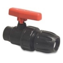 PP kogelkraan knel x binnendraad 63 mm x 2"