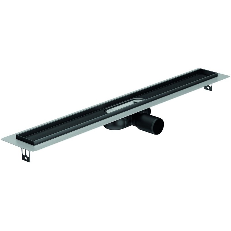 ACO Showerdrain C-Colours douchegoot zwart laag 1185 mm