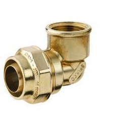 Beulco PE koppeling 90° cilindrische binnendraad 1" x 32 -2,9/3mm
