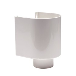 Dyka pvc vergaarbak 80 mm Wit