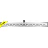 Xellanz Eco douchegoot met flens en rooster 20 x 7 cm RVS