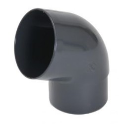Nicoll PVC-Ti bocht 67,5 graden mof-vse antraciet Ø80