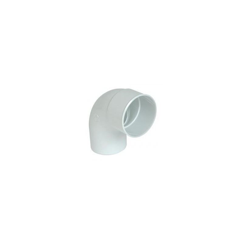 Nicoll PVC-Ti bocht 87,5 graden mof-spie wit Ø80