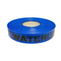 waarschuwingsband water blauw - rol a 250 mtr.