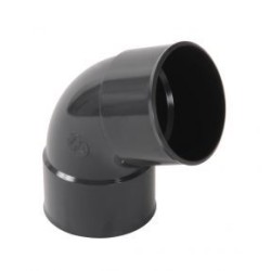 Nicoll PVC-Ti bocht 67,5 graden mof-mof antraciet Ø100
