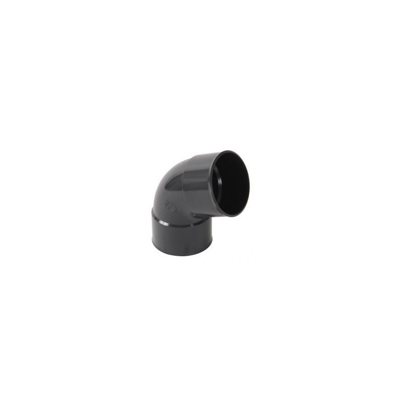 Nicoll PVC-Ti bocht 67,5 graden mof-mof antraciet Ø100