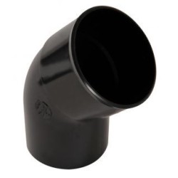 Nicoll PVC-Ti bocht 45 graden mof-spie zwart Ø80