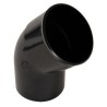 Nicoll PVC-Ti bocht 45 graden mof-spie zwart Ø80