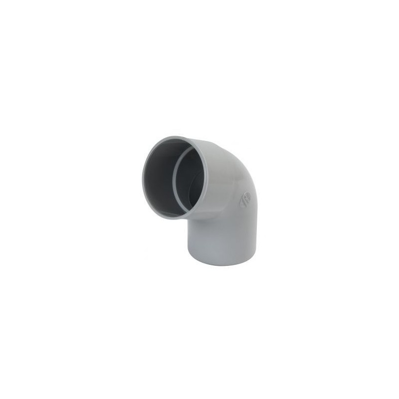 Nicoll PVC-Ti bocht 67,5 graden mof-spie lichtgrijs Ø80
