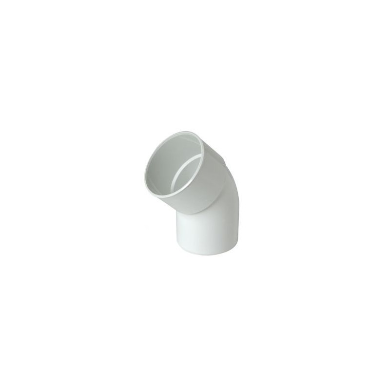 Nicoll PVC-Ti bocht 45 graden mof-spie wit Ø80