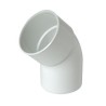 Nicoll PVC-Ti bocht 45 graden mof-spie wit Ø80