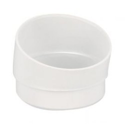 Nicoll PVC-Ti bocht 15 graden mof-spie wit Ø80