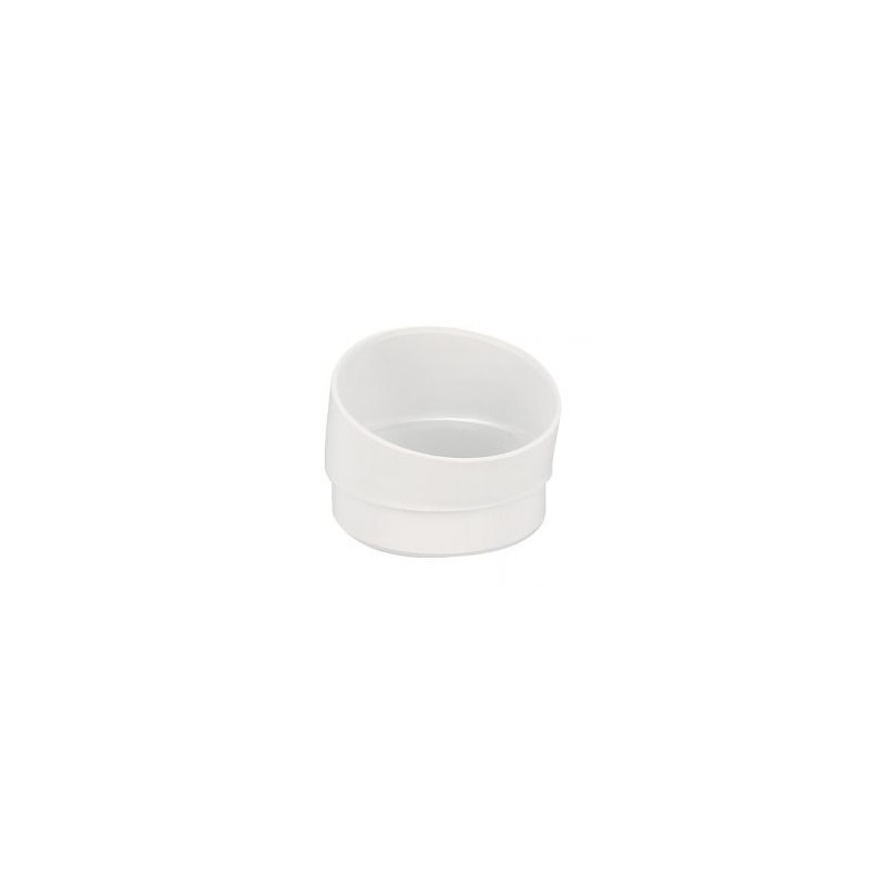 Nicoll PVC-Ti bocht 15 graden mof-spie wit Ø80
