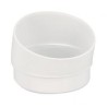 Nicoll PVC-Ti bocht 15 graden mof-spie wit Ø80