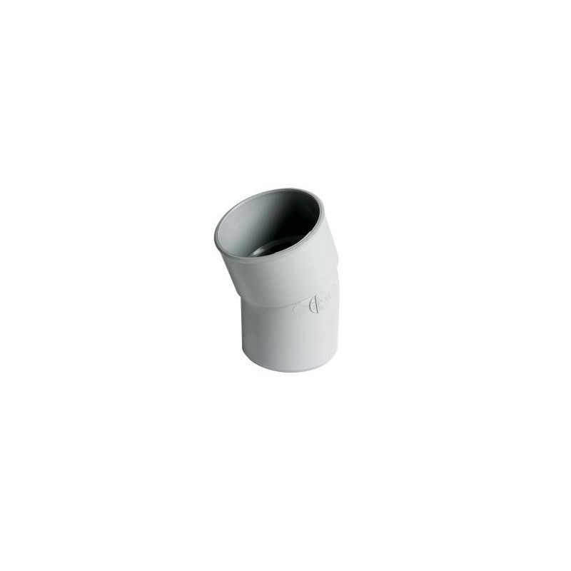 Nicoll PVC-Ti bocht 20 graden mof-spie lichtgrijs Ø100