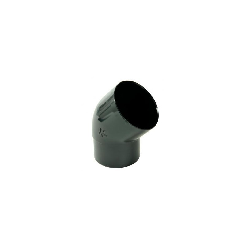 Nicoll PVC-Ti bocht 45 graden mof-vse zwart Ø80