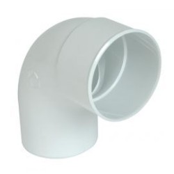 Nicoll PVC-Ti bocht 87,5 graden mof-spie wit Ø100