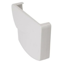 Nicoll Ovation LG28 PVC-Ti eindstuk goot rechts wit