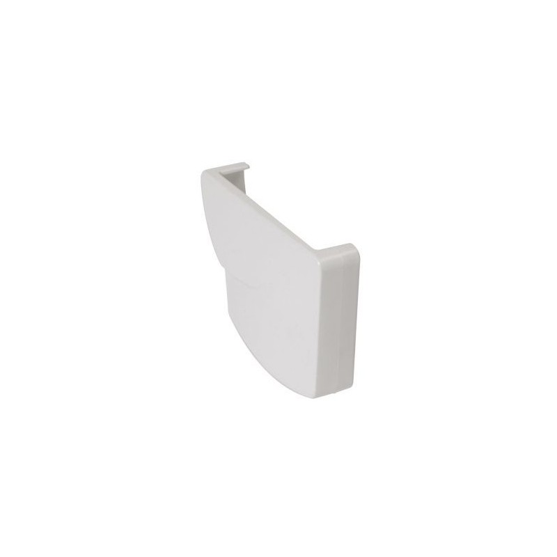 Nicoll Ovation LG28 PVC-Ti eindstuk goot rechts wit