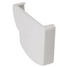 Nicoll Ovation LG28 PVC-Ti eindstuk goot rechts wit