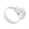 Nicoll PVC-Ti pijpbeugel m6 wit Ø100