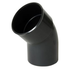 Nicoll PVC-Ti bocht 45 graden mof-spie antraciet Ø100