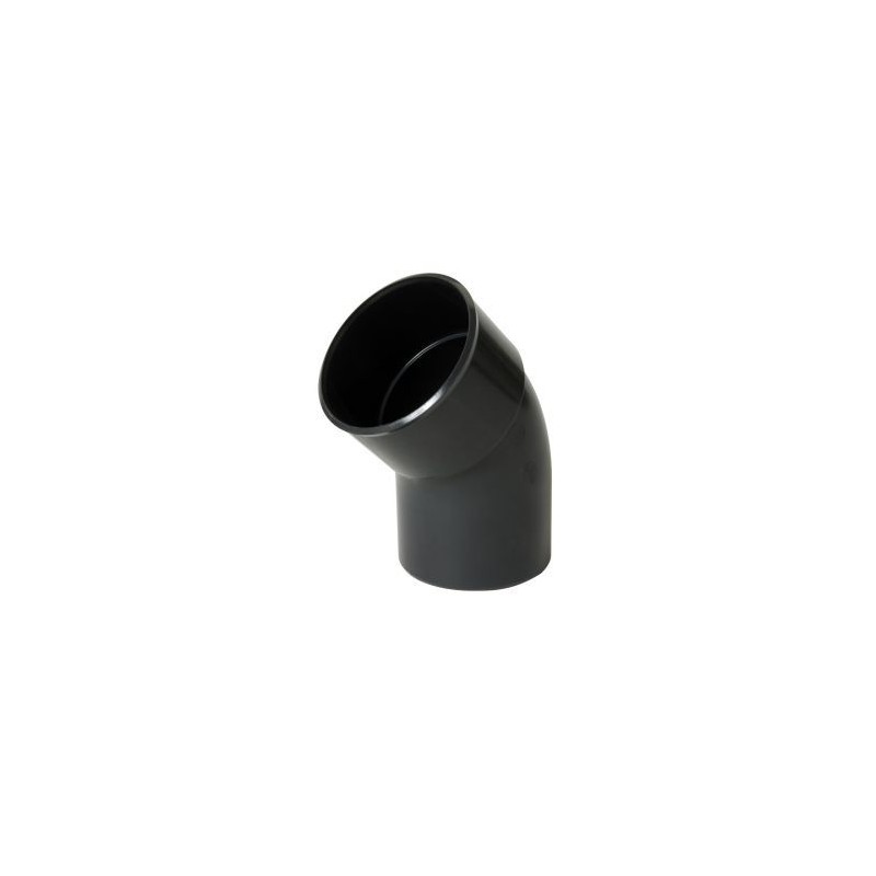 Nicoll PVC-Ti bocht 45 graden mof-spie antraciet Ø100