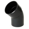 Nicoll PVC-Ti bocht 45 graden mof-spie antraciet Ø100