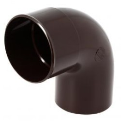 Nicoll PVC-Ti bocht 87,5 graden mof-spie bruin Ø80