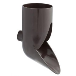Nicoll PVC-Ti uitloop bruin Ø100