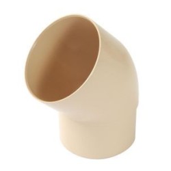 Nicoll PVC-Ti bocht 45 graden mof-vse beige Ø80