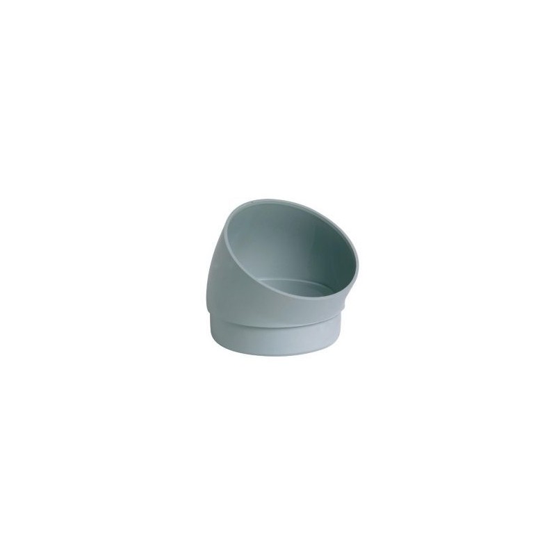 Nicoll PVC-Ti bocht 30 graden mof-spie lichtgrijs Ø80