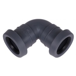 Pipelife TopFit bocht 40 mm 90gr. Mof/Mof grijs
