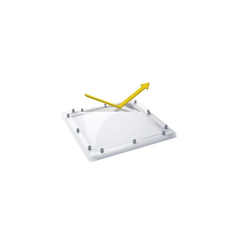 Lichtkoepel bolv 4W SCC/PMMA/PMMA/PMMA SCC/H/H/H 1300 x 1600