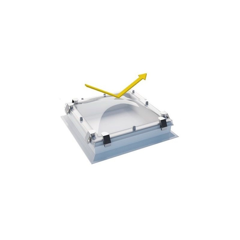 Lichtkoepel C-Inbraakwerend 4W SCC/PMMA/PMMA/PC SCC/O/H/H 1300 x 1600
