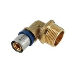 BONFIX Alu-pers kniekoppeling 1" bu.dr. x 20 mm