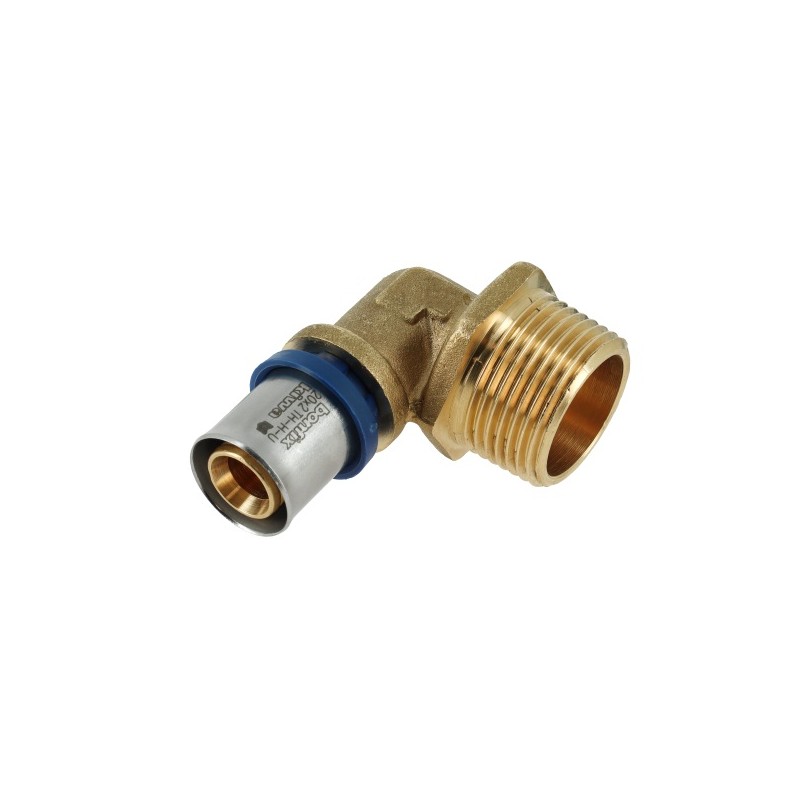BONFIX Alu-pers kniekoppeling 1" bu.dr. x 20 mm