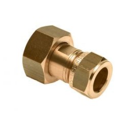 BONFIX 2-delige koppeling 1" wartelmoer x 22 mm knel