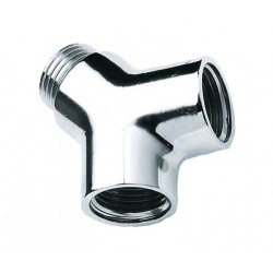 BONFIX Draad messing Y-stuk 1/2" bu x bi x bu verchroomd