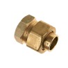 BONFIX Soldeer messing 3-delige sok 1 1/4" bi. x koppeling 35 mm
