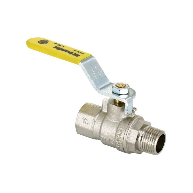 BONFIX Gaskraan draad verchroomd RP 1" bi. x G 1" bu. met hendel