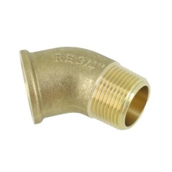 BONFIX Draad messing Bocht 45° 3/4" bi.dr. x bt.dr.