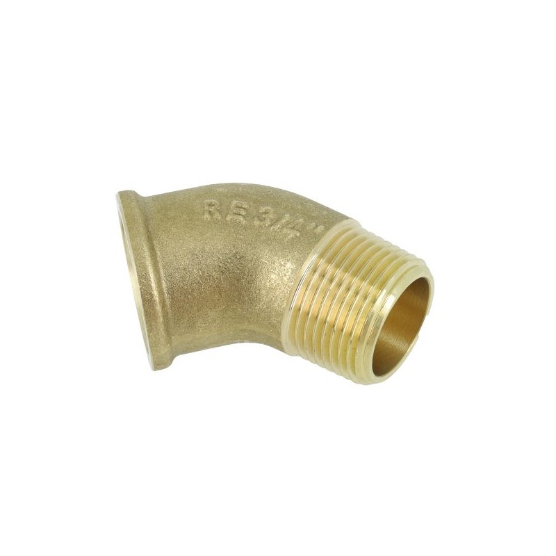 BONFIX Draad messing Bocht 45° 3/4" bi.dr. x bt.dr.