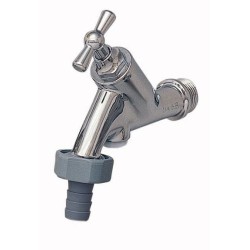 Raminex beluchterkraan 1/2" zonder wartel - glans verchroomd - kiwa