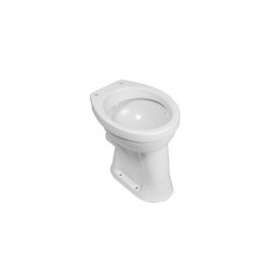 Wiesbaden Toiletpot verhoogd +6 staand PK 46 x 46 cm. glans wit