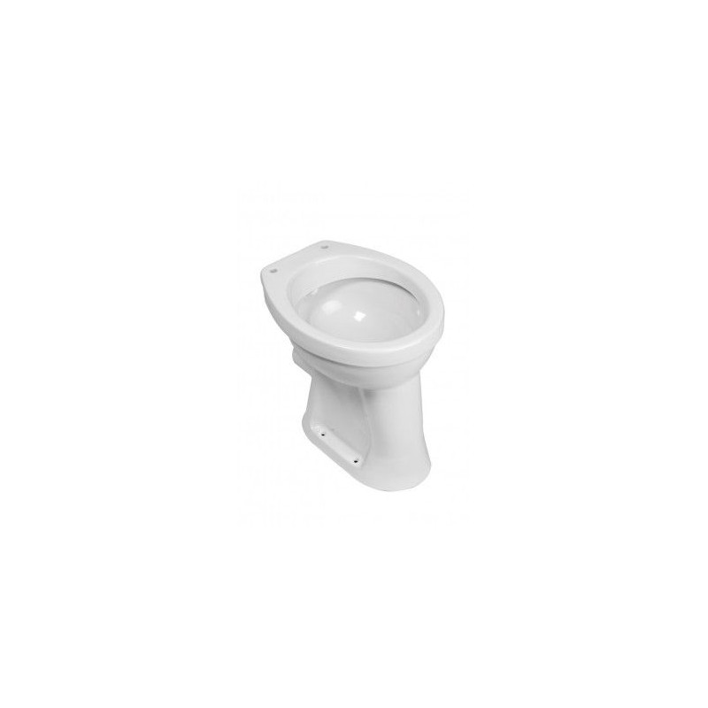 Wiesbaden Toiletpot verhoogd +6 staand PK 46 x 46 cm. glans wit