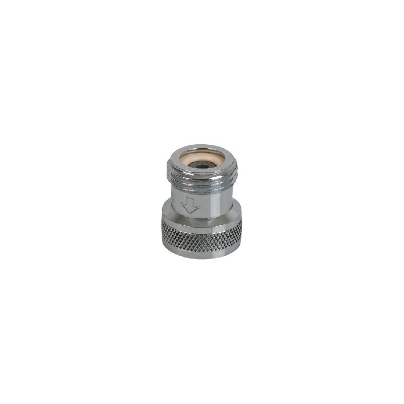 keerklep 1/2" buitendraad 1/2" binnendraad chroom